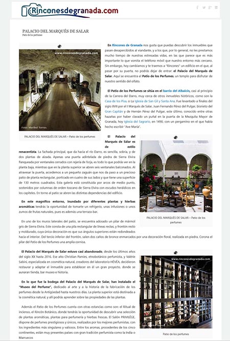 Article online published by rinconesdegranada.com, 26th September 2018